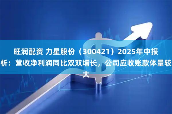 旺润配资 力星股份（300421）2025年中报简析：营收净利润同比双双增长，公司应收账款体量较大