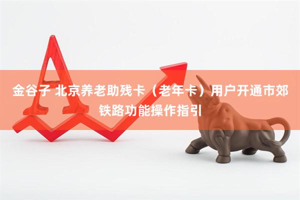 金谷子 北京养老助残卡（老年卡）用户开通市郊铁路功能操作指引